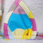 NEW Free People x mello the label Brazilian bikini top, size‎ M Yellow Size M Photo 5