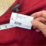 Intermix 100% silk one shoulder top in wine Photo 6