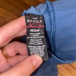 Spyder  Active Blue High Neck Crop Tank Sports Bra Women Medium Athletic Stretch Photo 5