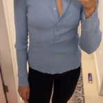 Aerie  Henley Light Blue Long sleeve Photo 0