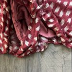 Cotton Candy Burgundy and White Romper Red Size M Photo 4