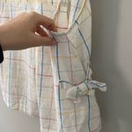 Madewell  Multicolor Plaid Tank Top‎ with Side Ties Photo 1