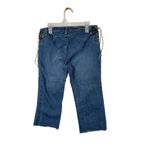 Abercrombie & Fitch Vintage ‎ Y2K Lace Up Capri Jeans Photo 5