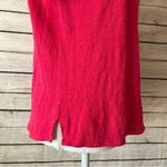 Majestic Filatures Women's Linen/Elastane Short Sleeve Crewneck Pink Tee Photo 5