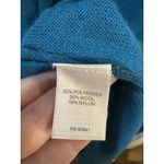 J Jill Long Cardigan‎ Sweater Women Size 3X Ocean Blue Pockets Wool Longline Photo 5