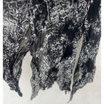 VTG Y2K Lily Black Handkerchief Slit Maxi Skirt Fairy Grunge Whimsigoth Dark Size M Photo 5