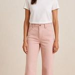 Madewell Pink Wide-Leg Pants with Lace Hem Size 25 Photo 0