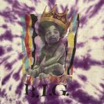 Notorious B.I.G. Biggie Smalls purple tie dye crop graphic tee M Size M Photo 1