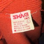 Vintage 70’s Skiva INT Women's Rust Sweater with Belt Orange Size L Photo 6