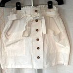 Hesperus  Ivory Button Front High Rise Above Knee  xL Photo 0