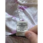Rachel Zoe 100% Linen White & Purple Tie-dye Hood Button Down Top Women Size XS Photo 8