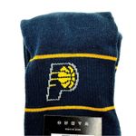 Nba Indiana Pacers Basketball Crew Socks Mens Womens  Navy Blue Yellow Fan Gift Photo 4