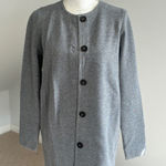 Ann Taylor  Knit Cardigan Topper Button Front‎ Gray Jacket Medium Photo 0
