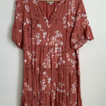 Ann Taylor Loft Outlet Women's Dress Pink/Coral Spring Blouson Dress Floral‎ Photo 0