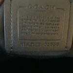 Coach : Teal & White (C3656) Court Tote Signature Nylon Bag- Silver Tone- mark Photo 5