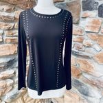Carmen Marc Valvo Black Top with Gold Studs Photo 4