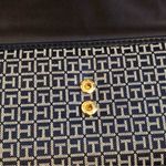 Tommy Hilfiger Navy Blue Grey Trifold Wallet Credit Card Slots Extra Section Photo 3