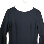 Donna Karan New York Womens 6 Elegant Black Bell Sleeve Sheath Dress Photo 2