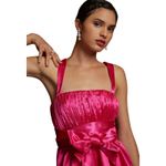Anthropologie NWT  MAEVE Women’s Pink Satin Bow tie Mini Cocktail Dress Photo 1