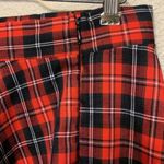 SheIn  buffalo Plaid mini skirt sz L holiday Christmas academia schoolgirl preppy Photo 6