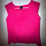 Grace Elements  Hot‎ Pink Tank Top stretchy size Large Barbie silk blend Photo 0