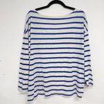 American Eagle  Blue & White Striped Slouchy Tee Shirt Womens XL Beachy Oversized Photo 5