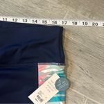 Cacique Swim by  Women's Blue Capri Swim Leggings Photo 3