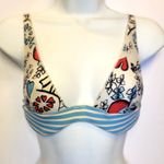 Victoria's Secret RARE Y2K Very Sexy Floral Striped Bra 36C Photo 0