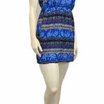 JSTFY Woven Challis Blue Spaghetti Strap L Dress Size L Photo 1