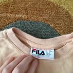 FILA  Orange Crewneck Sweatshirt Black Jogger Sweatpants Set Women’s Size Small Photo 2