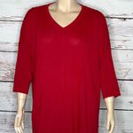 Catherines NWT Size 4X 30/32 Red V Photo 0