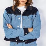 éTica Jett Boxy Crop Denim Jacket, Size Small Photo 0