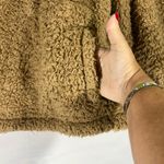 Gap ‎ Teddy Sherpa Fleece Sweatshirt Pull Over Womens M Brown PREOWNED Photo 2