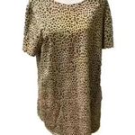 Hudson Gray  Cheetah Leopard Animal Print Casual T Shirt Cotton Dress Photo 0