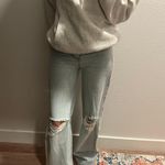 Revolve And Now This Blue Denim Distressed Flare Jeans Photo 4