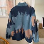 Old Navy Blue Tree Sherpa Full Zip Up Jacket Men’s Large Photo 6