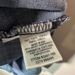 Bella Dahl  Denim Plaid Button Down Shirt Tail Blouse Tunic‎ Split Back Tencel XS Photo 2