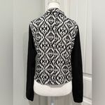Signature Studio Black and White Patterned Cardigan Size L Size L Photo 1