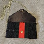 Pria Handcrafted Bee Envelope Black‎ Clutch NWOT Beaded Wallet Photo 1