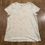 Athleta  White and Green Tie Dye T-Shirt Large Photo 0