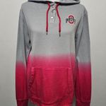 Colosseum Ohio State Scatlett & Gray Aurelia Dip-Dye Snap Pullover Size Large Photo 1