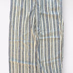 Denim & Co Naturals Blue Stripe Wide Leg Linen Blend Elastic Waist Pant Size MT Photo 0