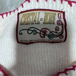 Crystal Kobe Ugly Christmas Sweater Cardigan Presents Sleigh Snowflake Noel Size XL Photo 4