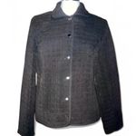 Briggs New York  Brown Quilted Light Weight Coat Size 16P Photo 2