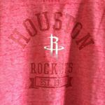 Nba NEW Houston Rockets Distressed Sweatshirt Top Womens Size L Photo 5