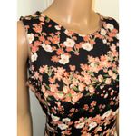 Worthington 2/$20  Sleeveless Black Pink Floral Shift Dress EUC Photo 4