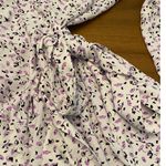 Halogen Feminine Purple Floral Long Sleeve True Wrap Dress XL Romantic Cottage Photo 1