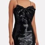 RONNY KOBO Sequin Embellished Lindsay Bow Front Mini Dress Black Women’s Size S Photo 2