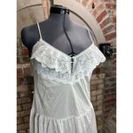 Maidenform negligee slip Vintage white nightgown sheer lace bust Photo 2