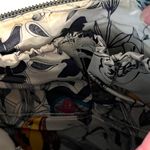 The Sak  Leather Silver Metallic Crossbody Clutch Foldover Handbag EUC Photo 5